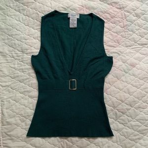 Elegant Green Tank Top